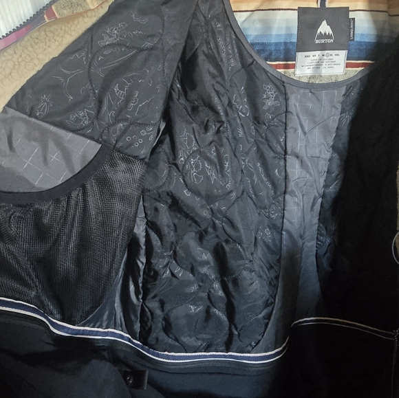 Burton Prowess Snowboard Ski Jacket Coat Baja Mija Stripe Black NWOT Large L - Picture 13 of 14
